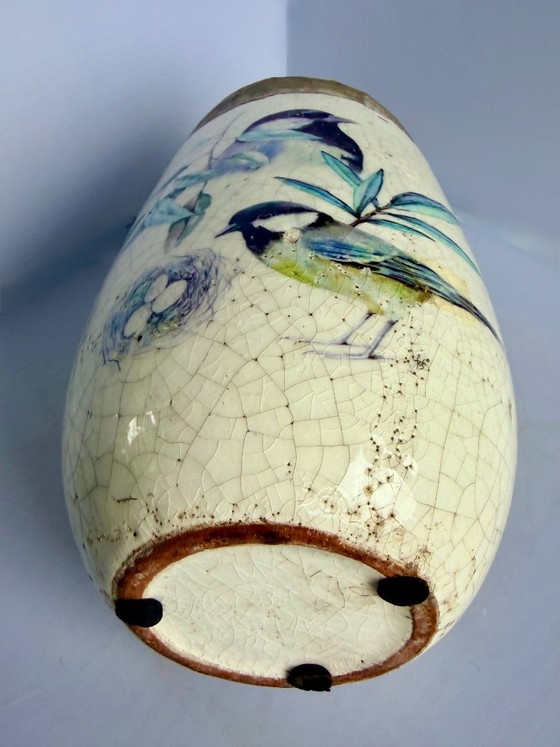Vaas met broedse koolmezen – Vazen, Ceramic (photo 9 of 9)