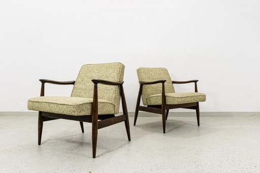 Mid Century Moderne Fauteuils Gfm 87 Door Juliusz Kędziorek, Gfm, Polen, 1960's, Set Van 2