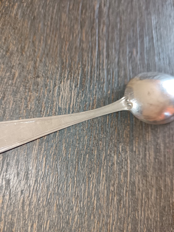 Image 1 of 5 cuillères à thé en argent des années 1960