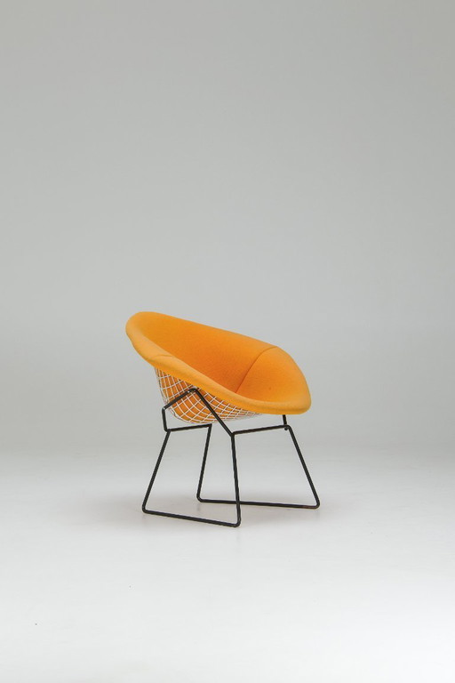 Fauteuil Diamond – Revêtement jaune - Harry Bertoia