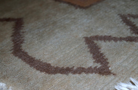 Image 1 of Handgemaakt vintage Tibetaans Khaden-tapijt 159 cm x 237 cm (5,2' x 7,7') jaren 60 - 1C504