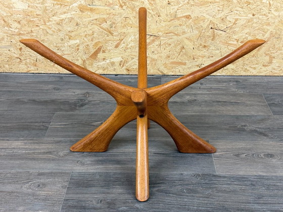 Teakhouten salontafel T118 glas uit de jaren 60/70 van Illum Wikkelso voor Niels Eilersen – Gold, Wood (photo 15 of 18)