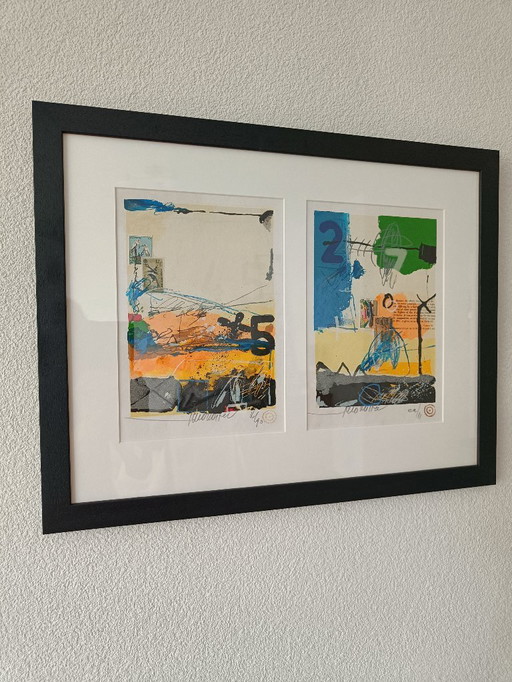 Theo Koster - 2 silkscreens in 1 frame