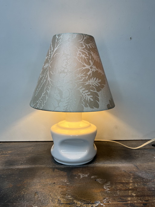 Lampada da tavolo vintage Porcelaines de Bruxelles della metà del secolo