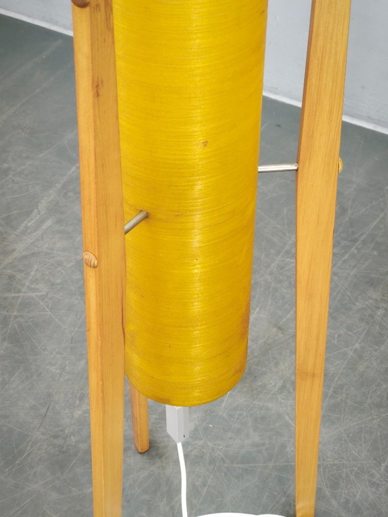 Image 1 of Lampada da terra a forma di razzo dell'era spaziale cecoslovacca degli anni '60