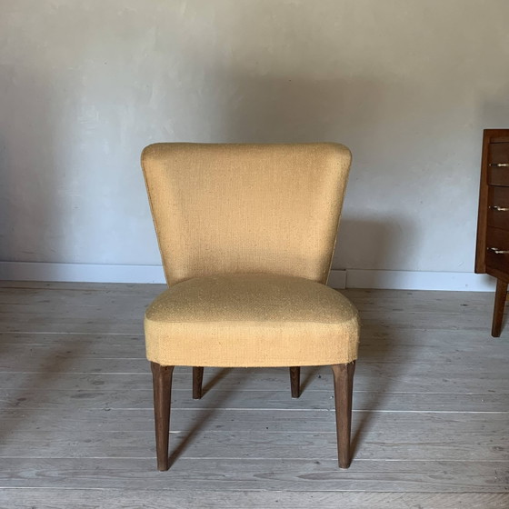 Yellow cocktail armchair – Vintage (photo 8 of 11)