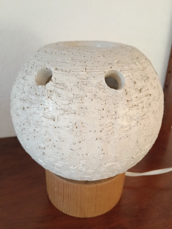 Lampada da Tavolo in Ceramica Vintage Space Age – Lampade da tavolo, Wood (photo 3 of 6)
