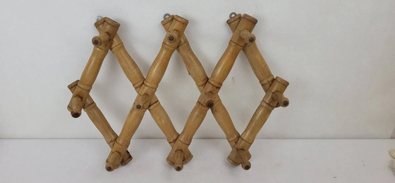 Accordion coat rack – Wood, Vintage (photo 2 of 6)
