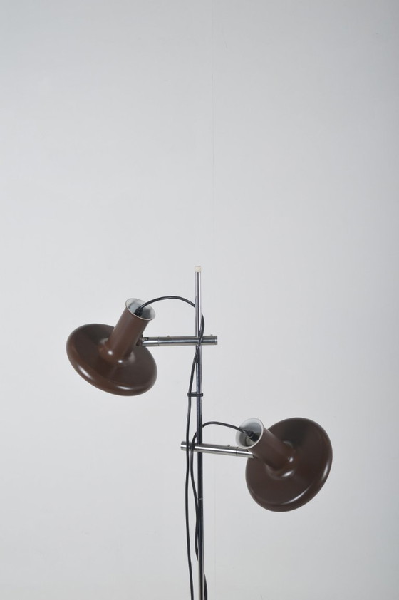 Image 1 of Danish Floor Lamp 'Optima 4' Designed by Hans Due for Fog & Mørup, 1972