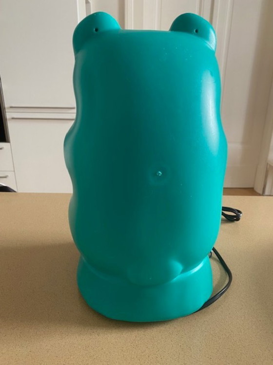 Image 1 of Lampe ourson en gélatine vintage années 90 de Trend-Light – Turquoise rare