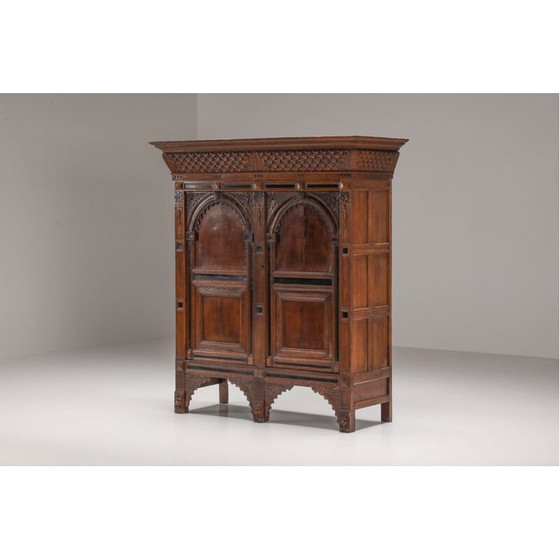 Image 1 of Vintage Utrechtse Poort linnen cabinet