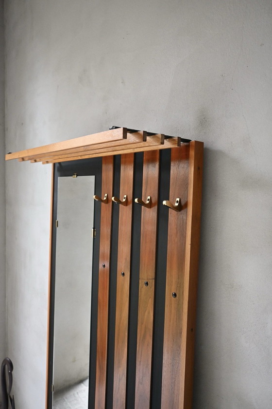 Guardaroba elegante anni '50, Armadi contenitori, Legno, Vetro, Marrone (foto 3 di 10)