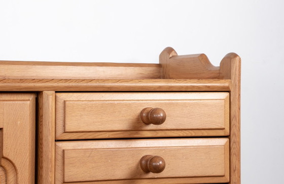 Image 1 of Französisches Sideboard aus massiver Eiche von Guillerme und Chambron für Your Home 1960.