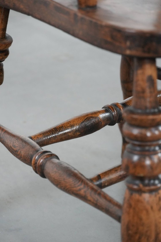 Image 1 of 2 sedie da capitano antiche inglesi dei primi del XIX secolo