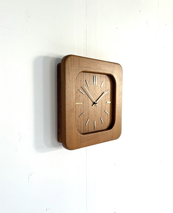 Image 1 of Vintage Teak Wall Clock, Westminster '70