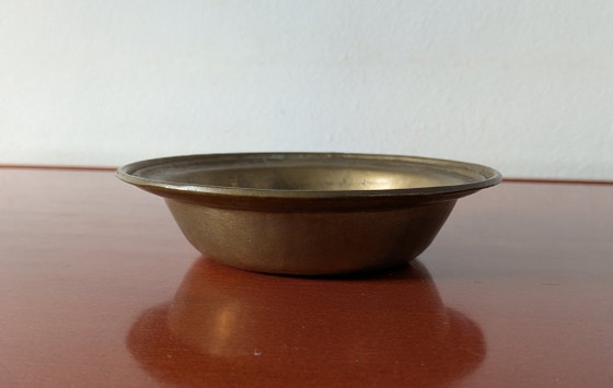 Set aus zwei Messing Schalen, Atelier Collini Austria, Metall, Gold, Vintage (Foto 7 von 11)