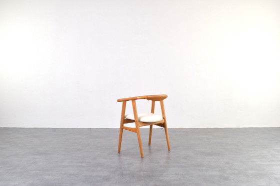 Image 1 of Sedia da pranzo in rovere di metà secolo, disegnata da Hans Wegner per Getama, anni '70.