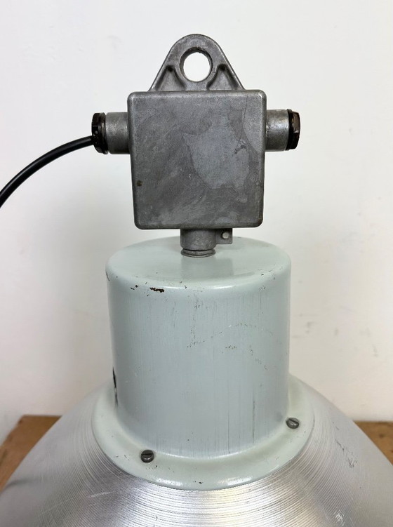 Image 1 of Grande lampada a sospensione industriale in alluminio di Elektrosvit, anni '60