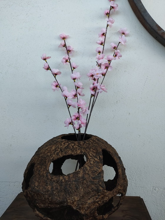 Brown Vase Made from Recycled Papier-Mâché – Decorative Objects, Paper (photo 2 of 5)