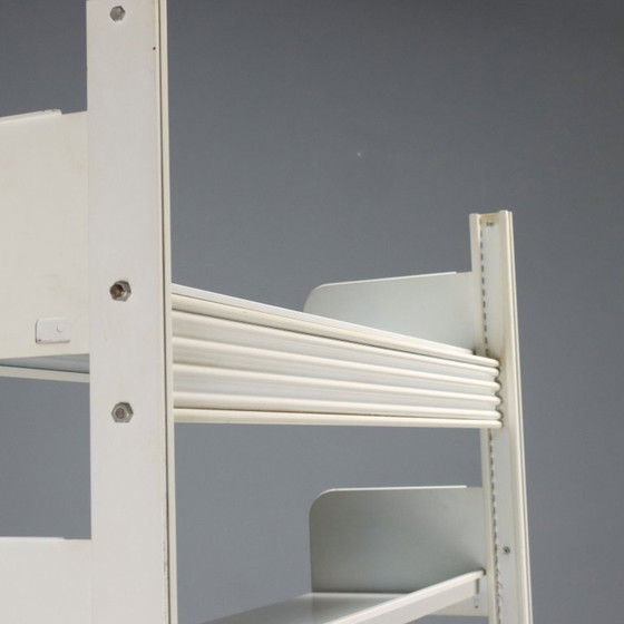 Image 1 of Vintage White Metal Bookcase