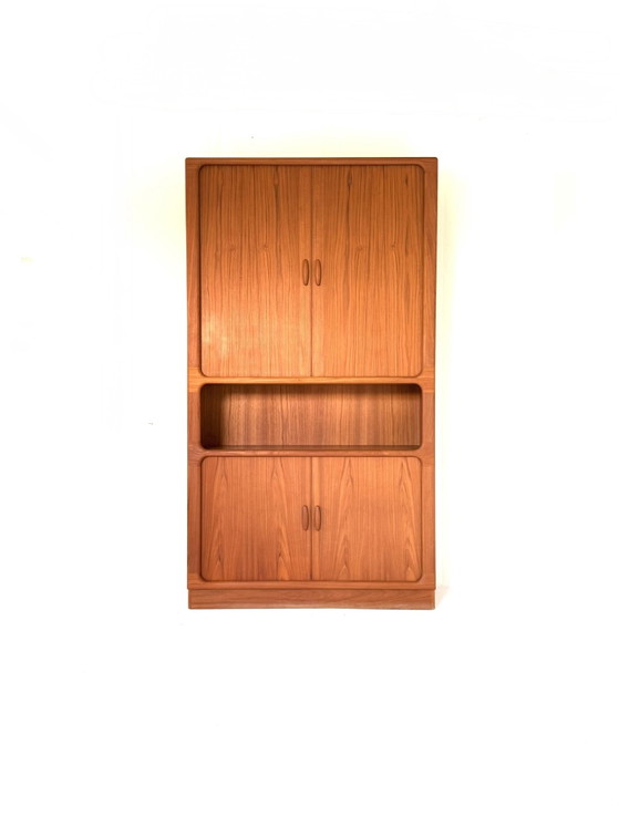 Vintage XL Teak Highboard, Dyrlund '80 – High Boards, Wood (photo 14 of 15)