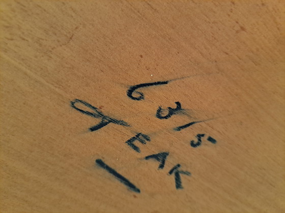 Image 1 of French mid-century coffee table made of teak