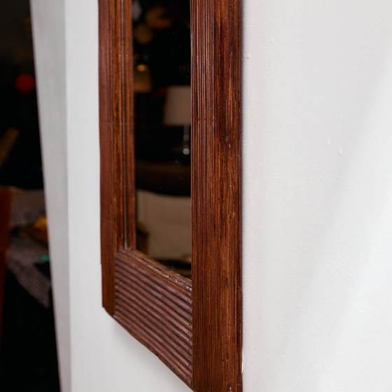 Image 1 of MK10991 Espejo con marco de caña