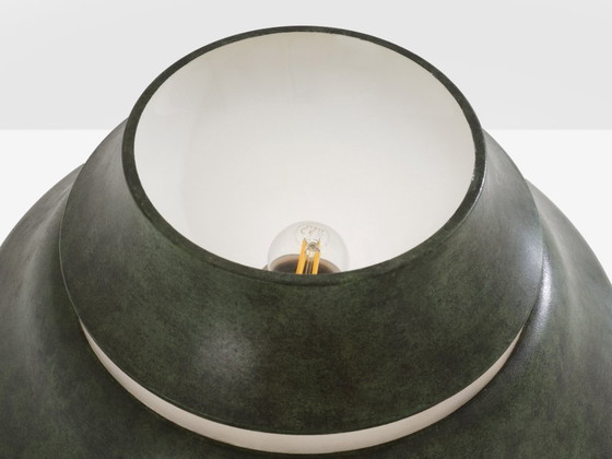 Image 1 of Lampada da tavolo Jean Perzel in nichel e metallo patinato, anni '40