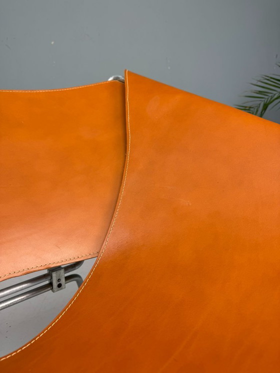 Image 1 of Pierre Paulin AP-14 cognac leather armchair for A. Polak, 1955