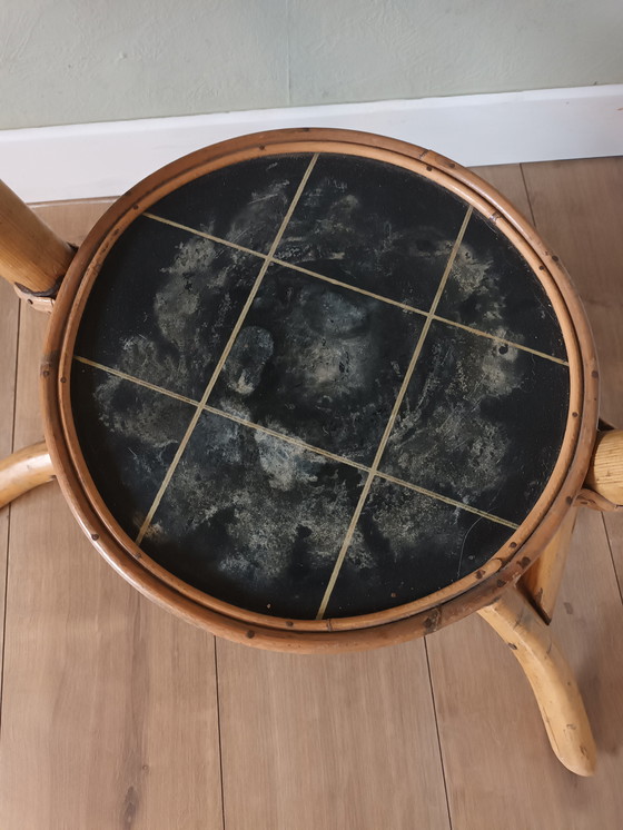 Image 1 of Tavolo da giardino in bambù di metà secolo