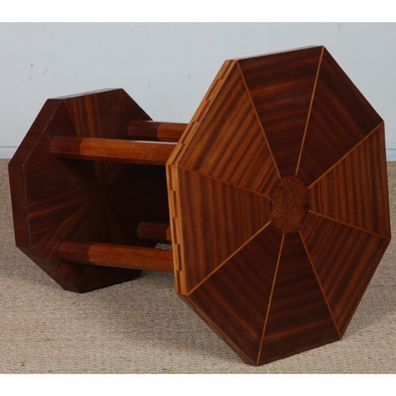 Image 1 of Beistelltisch aus Holz, Art-Deco-Stil aus den 1930er Jahren