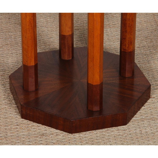 Beistelltisch aus Holz, Art-Deco-Stil aus den 1930er Jahren