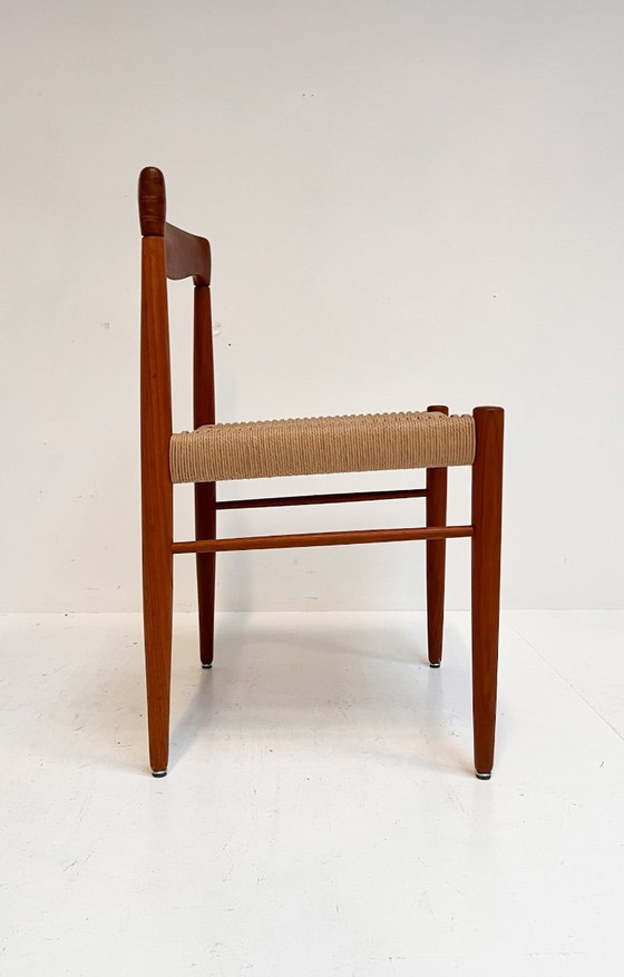 Image 1 of Gereviseerde Set Van 4 Papercord Stoelen Van H. Klein Voor Bramin, 1960's