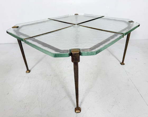 Image 1 of Brutalist side table/coffee table from the 1980s by Lothar Klute, Germany.