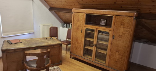 Scrivania + mobiletto Art Déco di De Coene Frères SA Courtrai