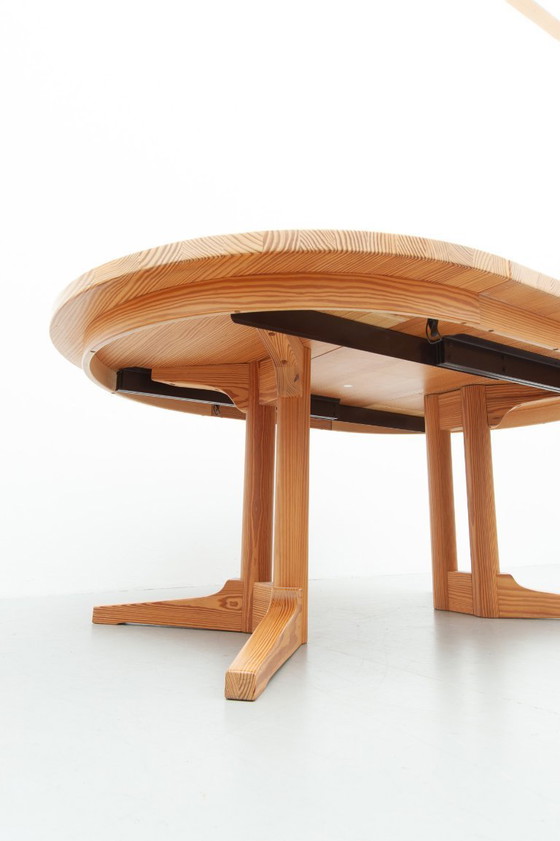 Image 1 of Extendable pine dining table by Silkeborg Møbelfabrik (1970s)