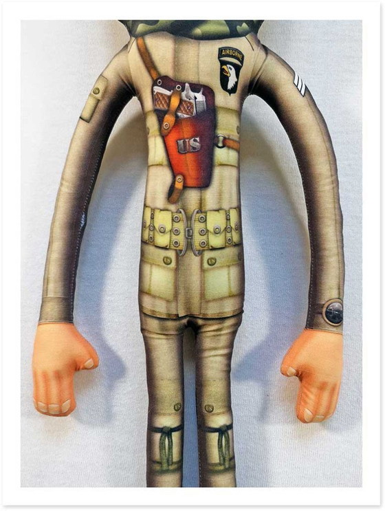 Image 1 of 101st Airborne gift | paratrooper gift for veteran | WW2 paratrooper collectible figurine | D Day history decor | military offic