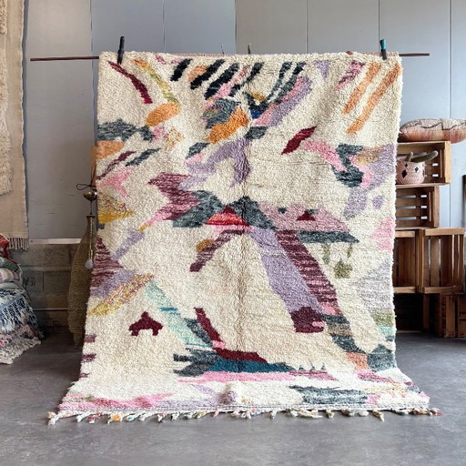 Handmade Colorful Moroccan Mrirt Wool Rug 190x290 cm – Colorful Bohemian Berber Design