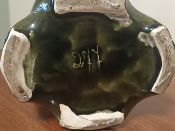 Image 1 of Antique Art Nouveau vase with floral motif