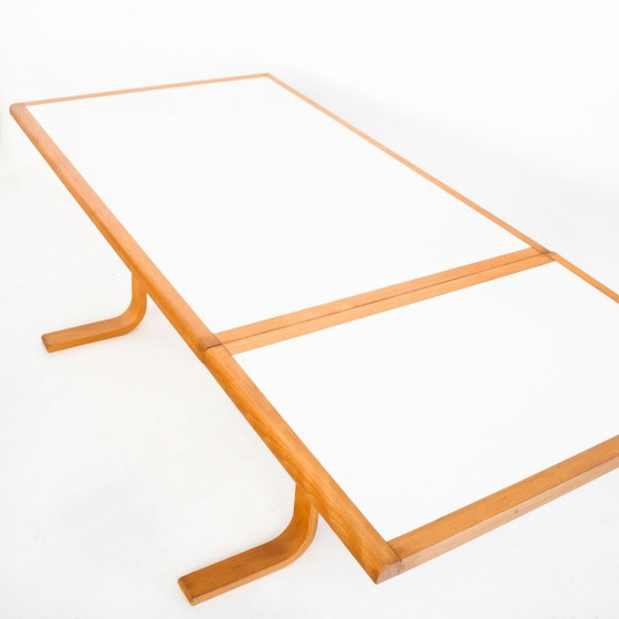 Vintage Scandinavian Beech Table With Extension. Sweden, 1980s. – Dining tables, Wood (photo 11 of 14)