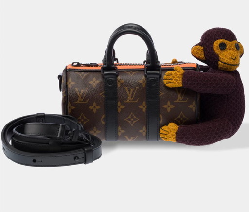 Borsa LOUIS VUITTON Keepall XS in tela marrone - 103440