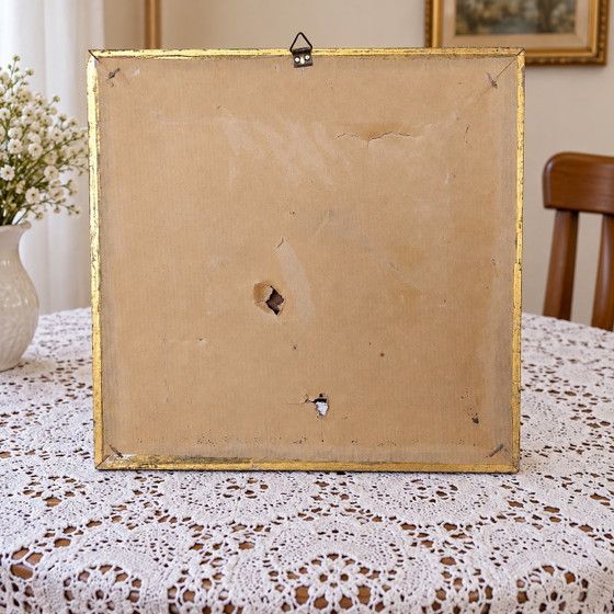 Splendido Quadro in Rame Sbalzato e Cornice Dorata – Stampe artistiche, Wood, Copper (photo 5 of 5)