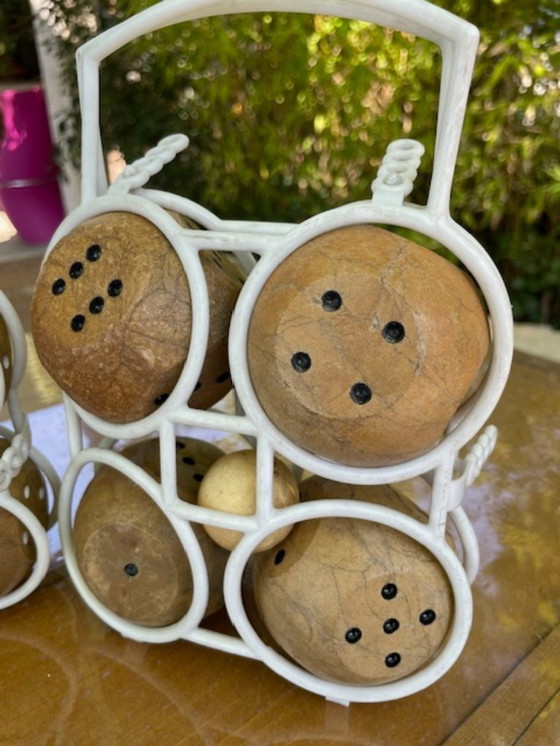 Image 1 of Vintage speelgoed uit de jaren 60: drie sets ballen, collectie uit de jaren 60, geen blik, automaat