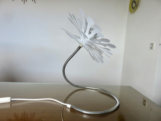 Image 1 of Lampada a forma di fiore in stile era spaziale, rockabilly, vintage, anni '80-'90