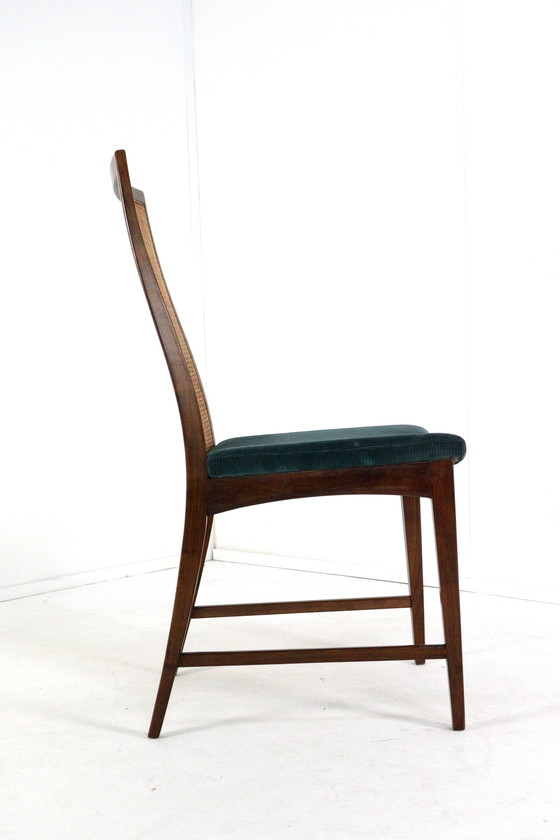 Image 1 of Ensemble de 6 chaises de salle à manger vintage 'Medebach'.