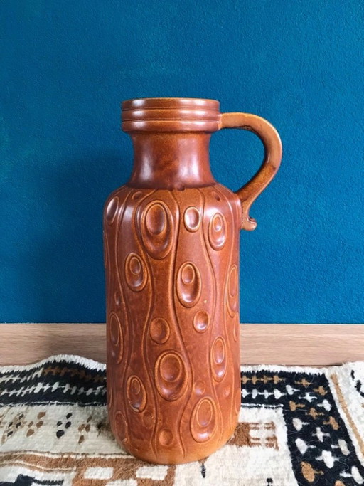 1x Vintage XL Scheurich Keramiek Vloervaas / Vaas 488-45 – vazen, Ceramic