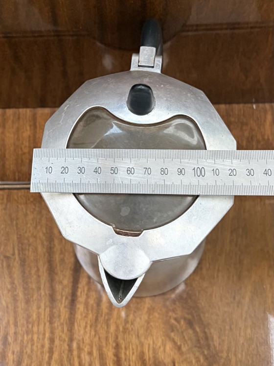 Grote vintage Italiaanse aluminium percolator – Keukenaccessoires, Kunststof (photo 2 of 10)
