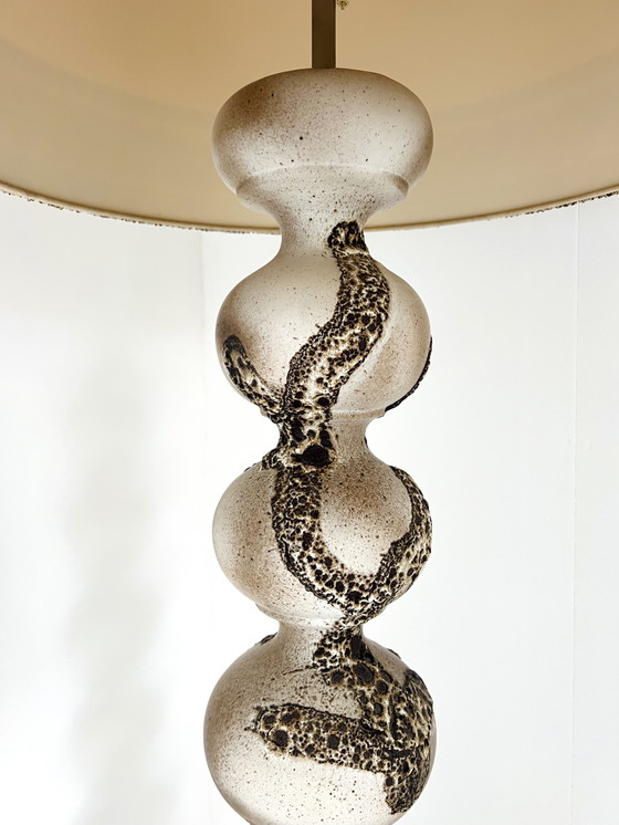Image 1 of Vintage XL ceramic bubble floor lamp, Kaiser Leuchten '60