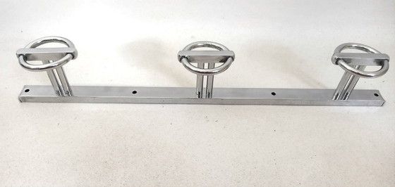 Image 1 of Triple Art Deco coat hooks by Jean Royère, 45 cm wide