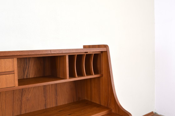 Image 1 of Mid-Century Danish Teak Secretary By Gunnar Nielsen For Tibergaard, 1960S.